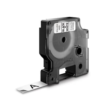 Dymo Tape D1 12mm Black/White 