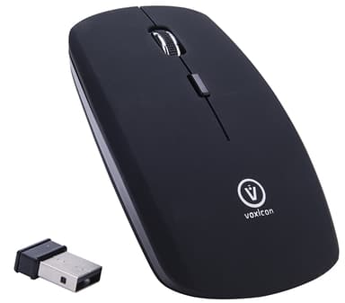 Voxicon Wireless Optical Travel Mus V.2 Trådlös 1600dpi Mus Svart