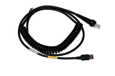 Honeywell Kabel USB Coiled 5m Sort 5V Host Power 5m 4-pins USB type A Hann