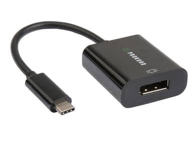 Prokord Prokord USB Type C Male - Displayport Female 0.1m Black USB-C Hann DisplayPort Hunn Svart 