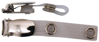 Cardkeep Hängselclips Metall, Armerad Silver 100st 