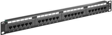 Microconnect Patchpanel 24 portar Oskärmad (UTP) CAT 5e