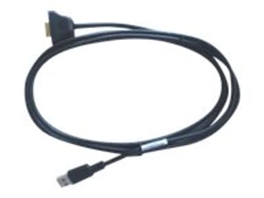Zebra Cable USB Stright 1.8m - DS457 1.83m 9-nastainen D-Sub (DB-9) Naaras 4 nastan USB- A Uros