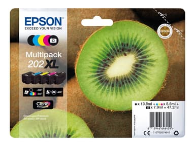 Epson Inkt Multipack (BK/C/M/Y/PBK) 202XL - XP-6005 