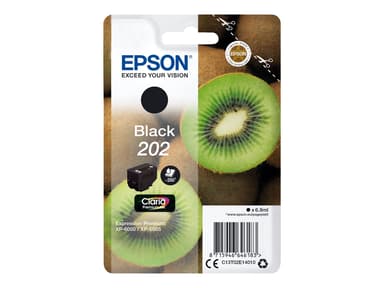 Epson Muste Musta 6.9ml 202 - XP-6000/XP-6005 