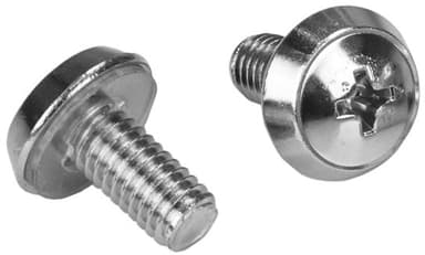 Startech 100Pkg M6 Mounting Screws & Cage Nuts 