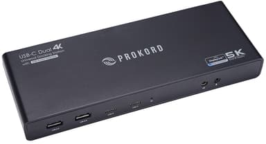 Prokord Workplace Charging Dockingstation USB-C 5K Dual Monitor 100W USB-C Poortreplicator