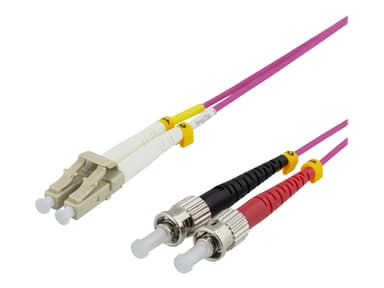 Deltaco Patch-kabel ST/UPC LC/UPC OM4 5m 