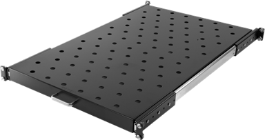 Toten Utdragbar hylla för rackmontage 19" 20kg