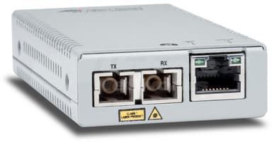 Allied Telesis AT MMC200/LC Glasvezel mediaconverter RJ-45 LC multi-modus