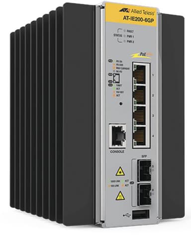 Allied Telesis AT IE200-6GP Industrial Switch 