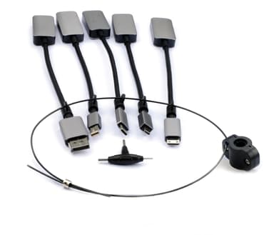 Prokord Video Adapter Kit Premium All# DisplayPort DisplayPort Mini HDMI Micro HDMI Mini USB-C Male HDMI Female Zwart 