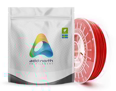 Addnorth PETG - 1.75mm- 750g - Röd 
