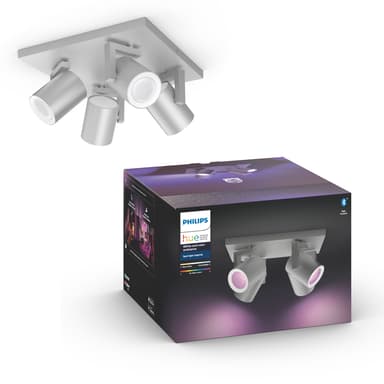 Philips Hue Argenta White/Color 4x5,7W Silver 
