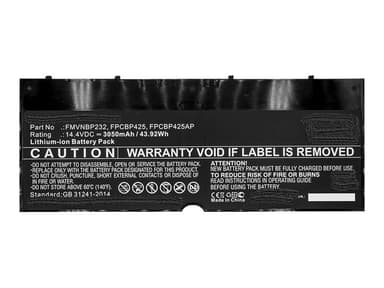 Coreparts Batteri til bærbar PC (tilsvarer: Fujitsu CP651077-02, Fujitsu FMVNBP232, Fujitsu FPCBP425, Fujitsu FPCBP425AP) 