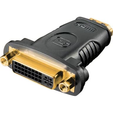 Deltaco Adapter DVI-D - HDMI Gold 