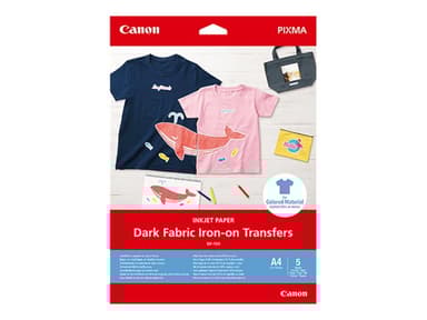 Canon Papir For Mørke Tekstiler Iron-On DF-101 A4 5-Ark 