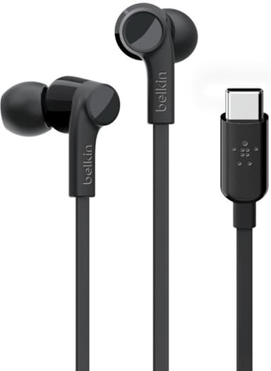 Belkin Earphones USB-C With Mic In-ear Ørepropper USB-C Stereo Svart