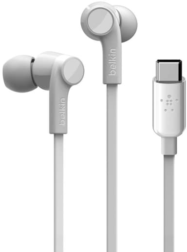 Belkin Earphones USB-C With Mic In-ear Ørepropper USB-C Stereo Hvit