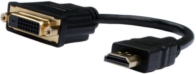 Prokord HDMI - DVI-F 0.2m HDMI Han DVI-D Hun Sort