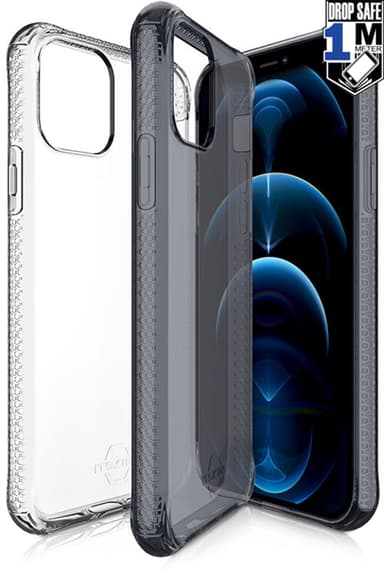 Cirafon Nano Clear Duo Drop Safe iPhone 12 Pro Max Läpikuultava musta