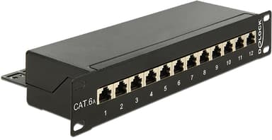 Delock Patchpanel 12 portar Skärmad (STP) CAT 6a