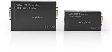 Nedis VGA ja Sound Extender verkon kautta 