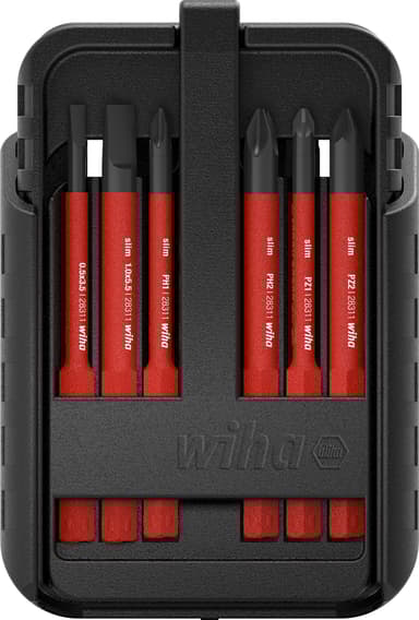 Wiha SlimBit Electric Bits sett 12stk. 
