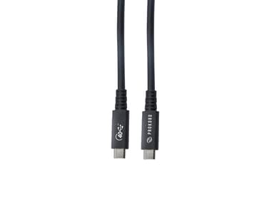 Prokord USB4 Cable Type C 0,8M Black 100W 0.8m USB C USB C Musta