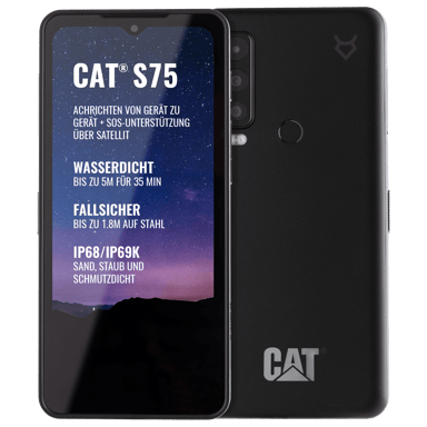CAT S75 128GB Musta