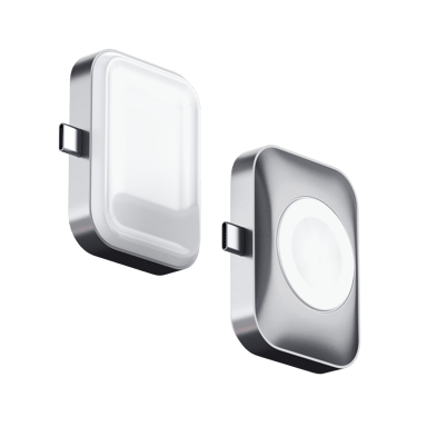Satechi USB-C Apple Watch/AirPods Charge Hopea Valkoinen