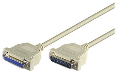 Microconnect Sarjaan / Rinnan Liitettävä Kaapeli 10m DB25 DB25 Valkoinen