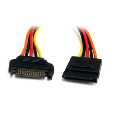 Startech 15 pin SATA Power Extension Cable 3050m 15 pin Serial ATA strøm Han 15 pin Serial ATA strøm Hun