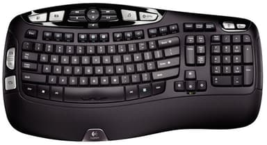 Logitech K350 Trådløs Nordisk Svart 
