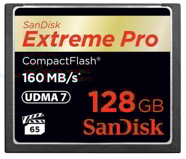 SanDisk Extreme Pro 128GB CompactFlash Kort 