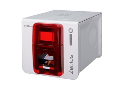 Evolis Zenius Expert USB/Eth Red Front 