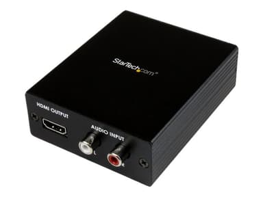 Startech Component / VGA Video and Audio to HDMI Converter RCA x 2 VGA HDMI Naaras Musta
