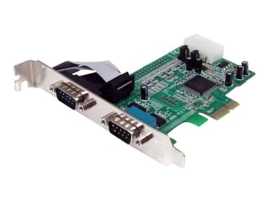 Startech 2 Port Native PCI Express RS232 Serial Adapter Card with 16550 UART 