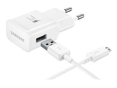 Samsung Fast Charger Micro-USB EP-TA20EWEU Vit 
