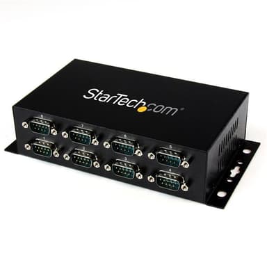 Startech 8 Port USB to DB9 RS232 Serial Adapter Hub Zwart