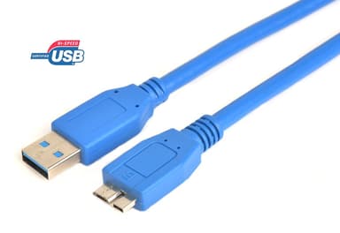 Prokord USB-kaapeli 0.5m USB A Micro-USB B Sininen