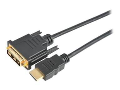 Prokord HDMI-kaapeli 0.5m HDMI-tyyppi A (vakio) DVI-D Musta