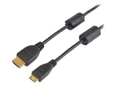 Prokord HDMI 1.4-kaapeli 2m HDMI-tyyppi A (vakio) HDMI Type C (Mini) Musta