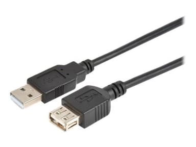 Prokord USB-kaapeli 0.1m 4 nastan USB- A Uros 4 nastan USB- A Naaras
