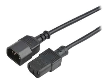 Prokord Förlängningskabel för ström 0.5m Ström IEC 60320 C14 Ström IEC 60320 C13