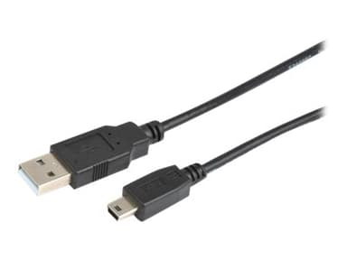Prokord USB-kaapeli 3m USB A Mini-USB B Musta
