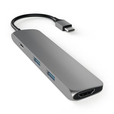 Satechi USB-C MultiPorts-adapter - Space Grey USB-C Mini-dock 