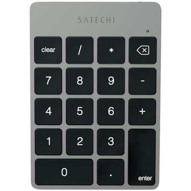 Satechi Slim Bluetooth Keypad - Space Gray Langaton Harmaa 
