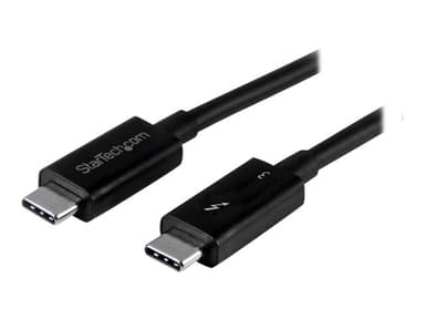 Startech 0.5m Thunderbolt 3 (40Gbps) USB C Cable / Thunderbolt and USB 0.5m 24 pin USB-C Hane 24 pin USB-C Hane 
