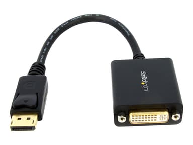 Startech DisplayPort to DVI Video Adapter Converter 0.152m DisplayPort DVI-I Musta